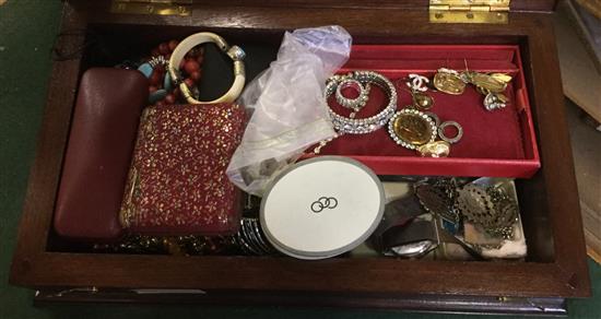 Cabinet of costume jewellery